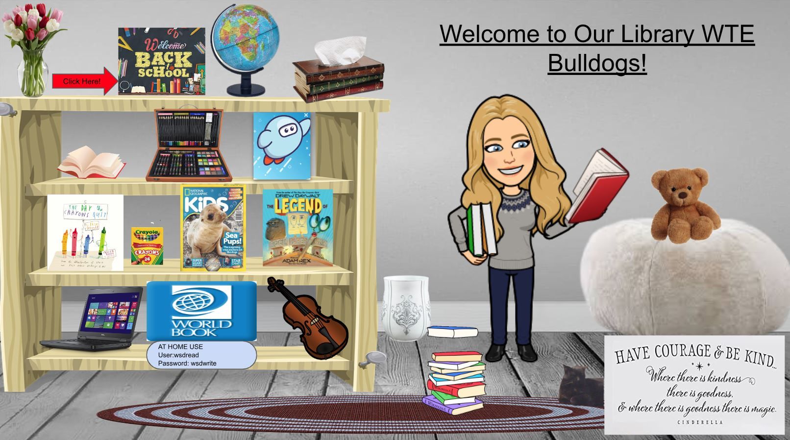 Welcome to our library WTE Bulldogs!